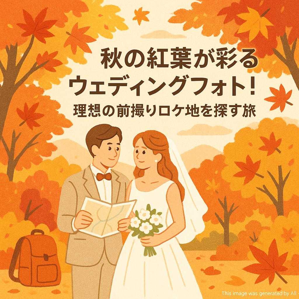 秋の紅葉が彩るウェディングフォト！理想の前撮りロケ地を探す旅