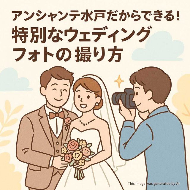 アンシャンテ水戸だからできる！特別なウェディングフォトの撮り方