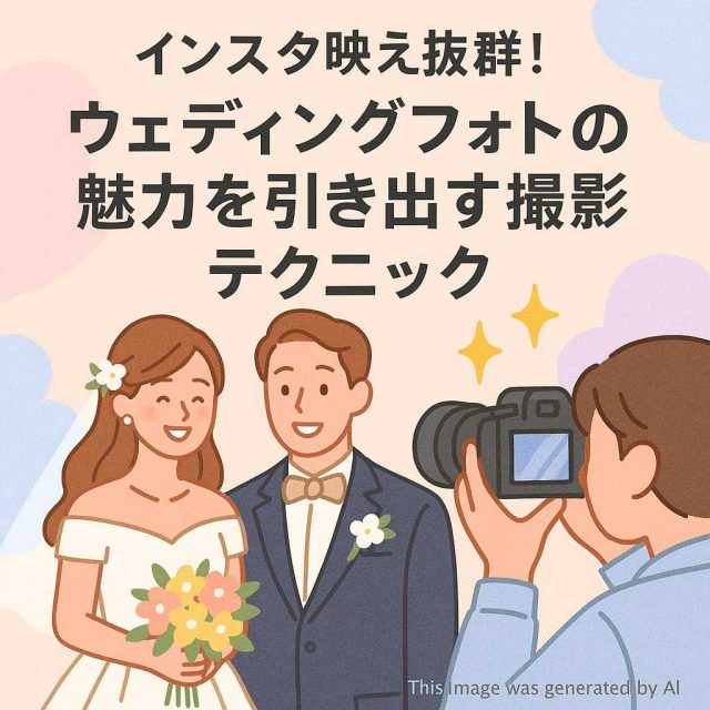 インスタ映え抜群！ウェディングフォトの魅力を引き出す撮影テクニック