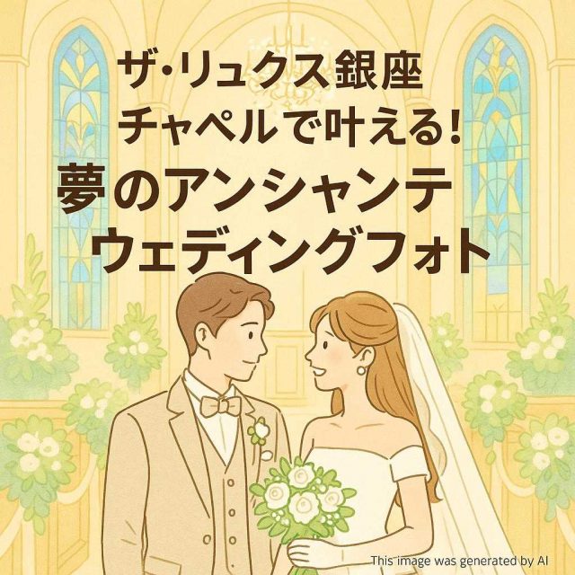 ザ・リュクス銀座チャペルで叶える！夢のアンシャンテウェディングフォト