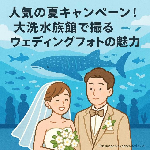 人気の夏キャンペーン！大洗水族館で撮るウェディングフォトの魅力