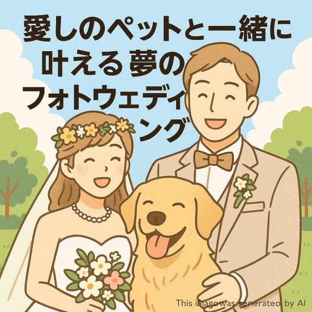 愛しのペットと一緒に叶える夢のフォトウェディング