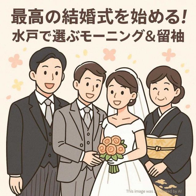 最高の結婚式を始める！水戸で選ぶモーニング&留袖