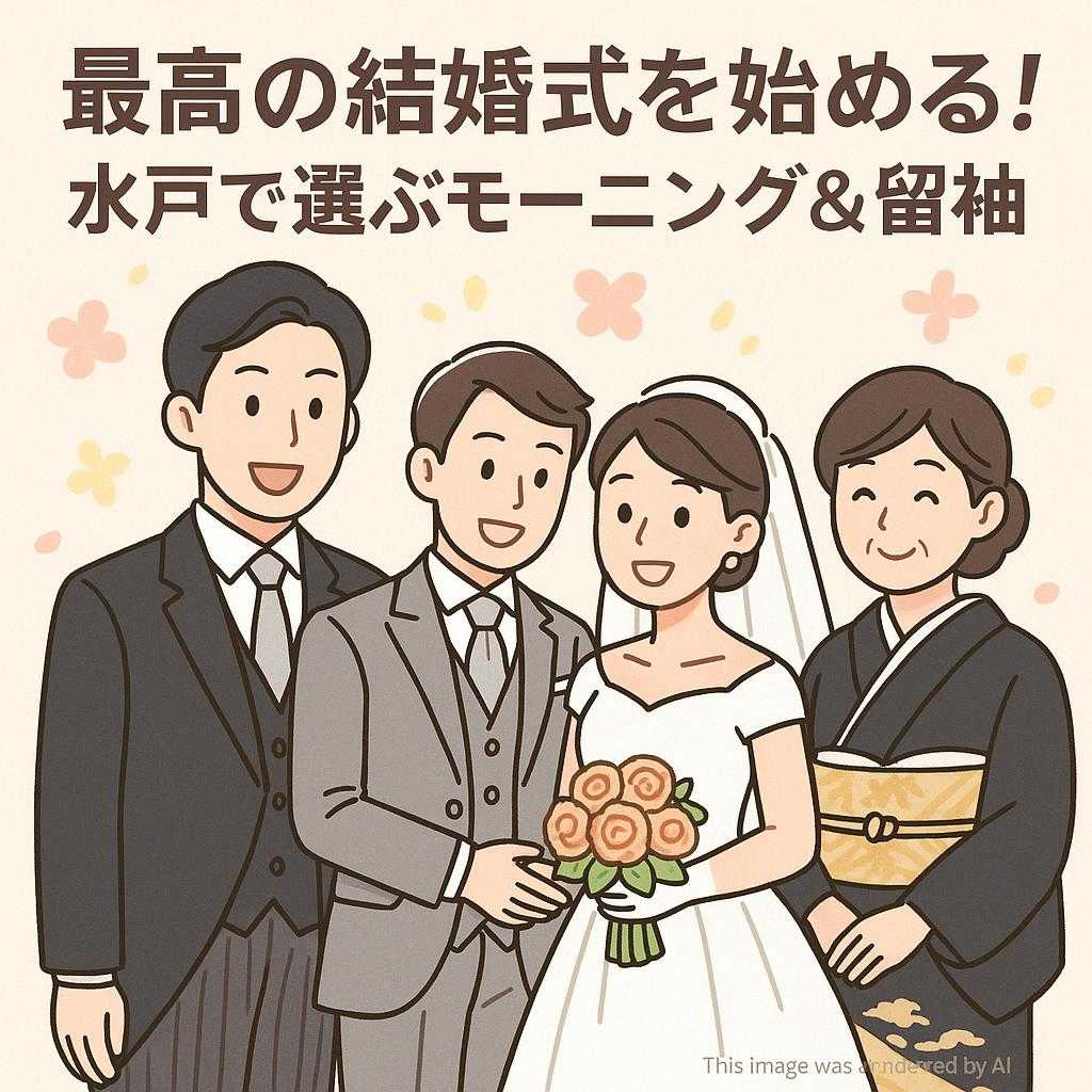 最高の結婚式を始める！水戸で選ぶモーニング&留袖
