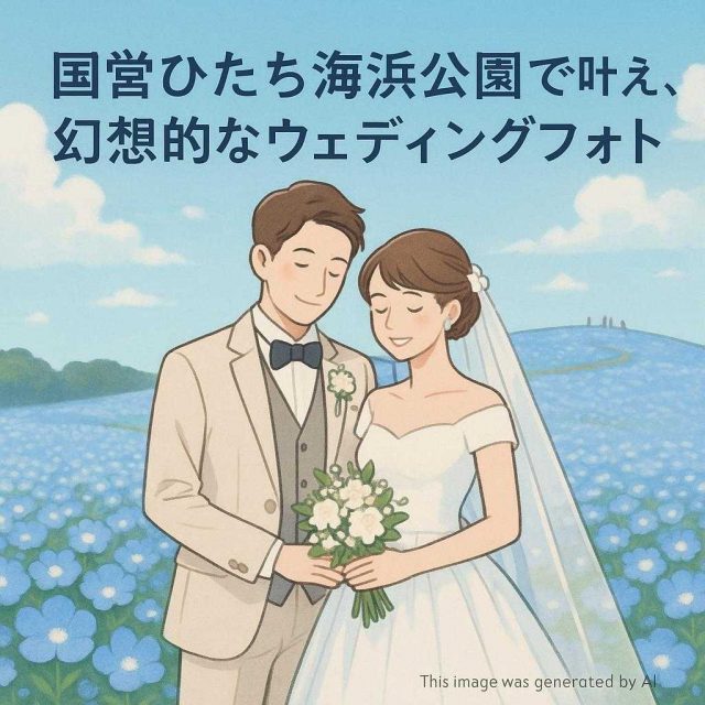 国営ひたち海浜公園で叶える、幻想的なウェディングフォト
