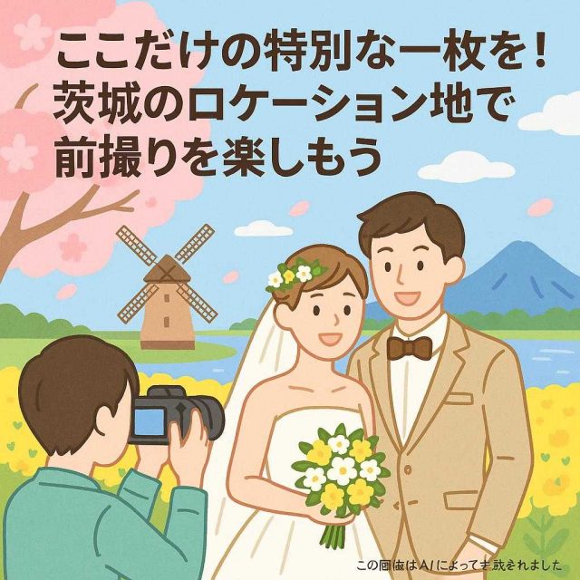 ここだけの特別な一枚を！茨城のロケーション地で前撮りを楽しもう