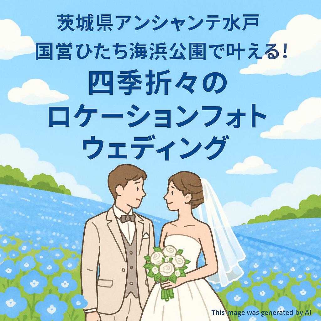 茨城県アンシャンテ水戸 国営ひたち海浜公園で叶える！四季折々のロケーションフォトウェディング