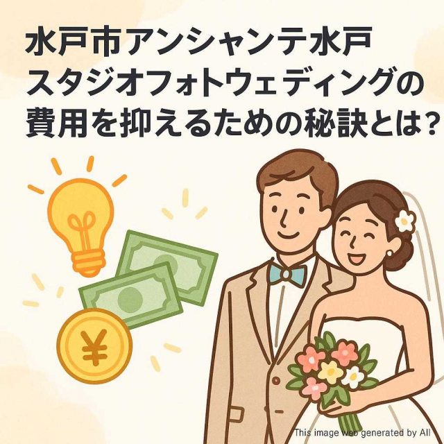 水戸市アンシャンテ水戸スタジオフォトウェディングの費用を抑えるための秘訣とは？