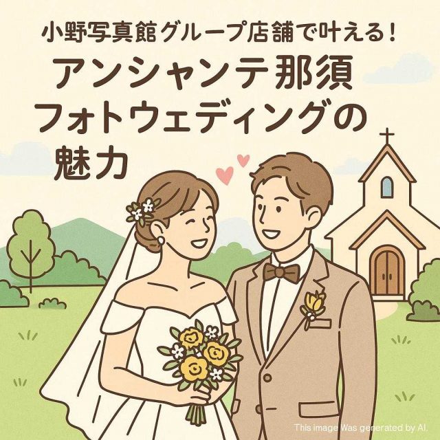 小野写真館グループ店舗で叶える！アンシャンテ那須フォトウェディングの魅力