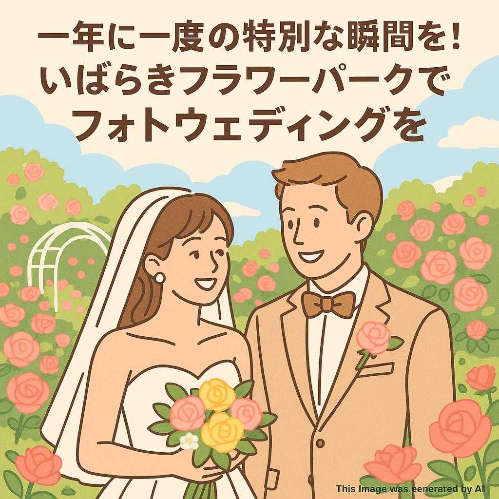 一年に一度の特別な瞬間を! いばらきフラワーパークでフォトウェディングを
