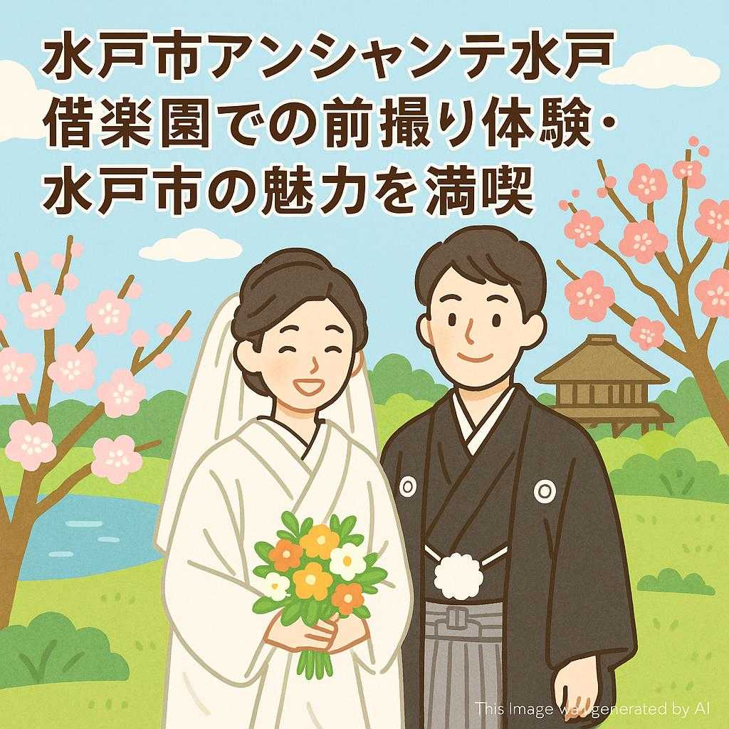 水戸市アンシャンテ水戸 偕楽園での前撮り体験・水戸市の魅力を満喫