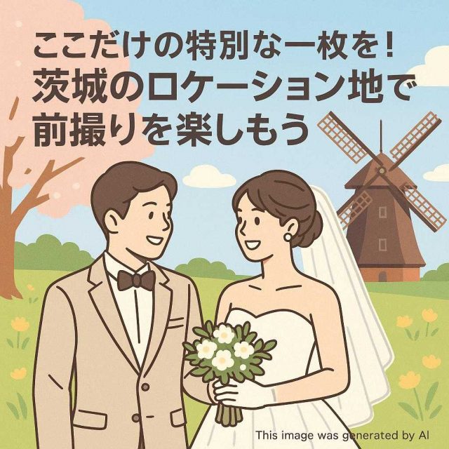ここだけの特別な一枚を！茨城のロケーション地で前撮りを楽しもう