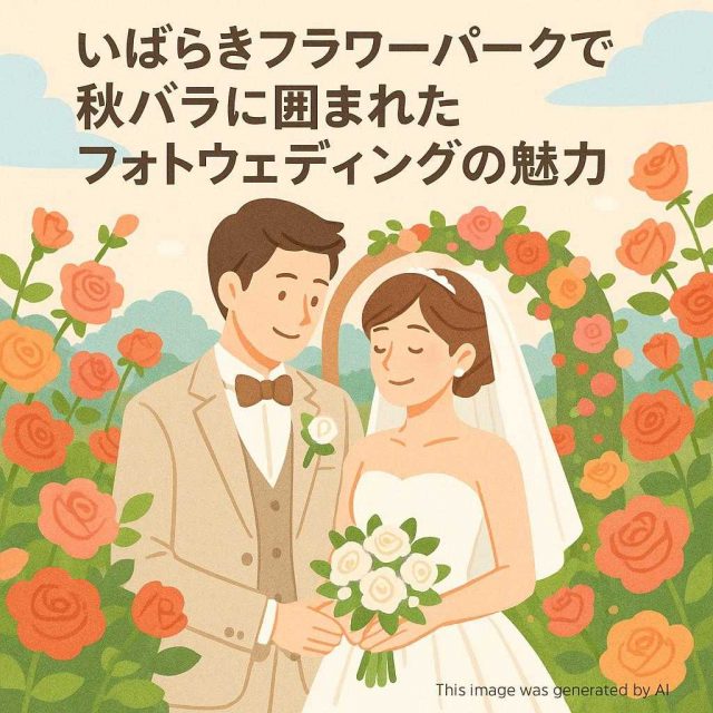 いばらきフラワーパークで秋バラに囲まれたフォトウェディングの魅力