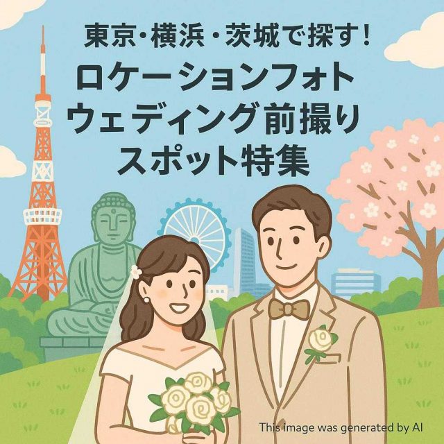東京・横浜・茨城で探す！ロケーションフォトウェディング前撮りスポット特集