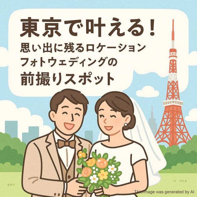 東京で叶える！思い出に残るロケーションフォトウェディングの前撮りスポット