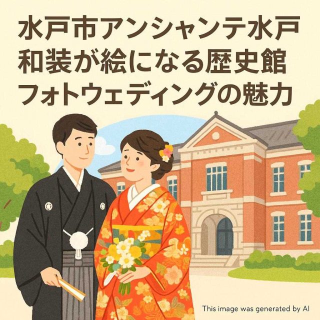 水戸市アンシャンテ水戸 和装が絵になる歴史館フォトウェディングの魅力