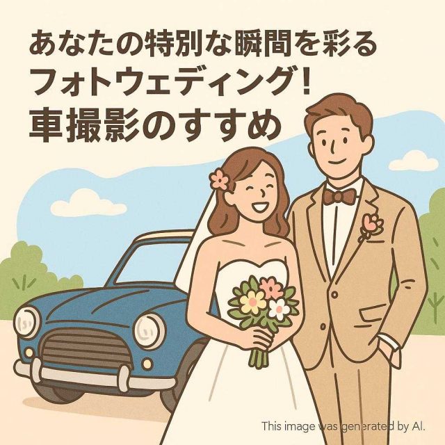 あなたの特別な瞬間を彩るフォトウェディング！車撮影のすすめ