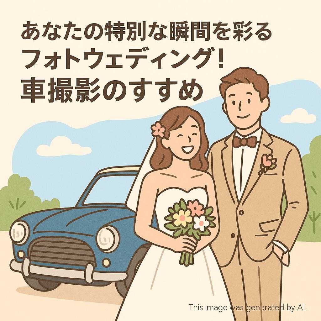 あなたの特別な瞬間を彩るフォトウェディング！車撮影のすすめ