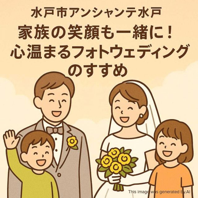 水戸市アンシャンテ水戸 家族の笑顔も一緒に！心温まるフォトウェディングのすすめ