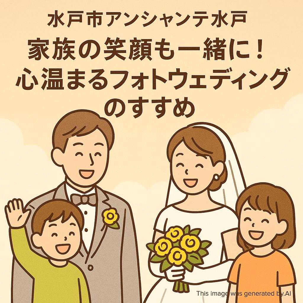 水戸市アンシャンテ水戸 家族の笑顔も一緒に！心温まるフォトウェディングのすすめ