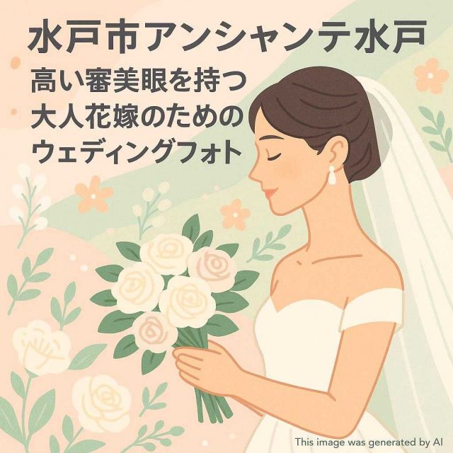 水戸市アンシャンテ水戸 高い審美眼を持つ大人花嫁のためのウェディングフォト