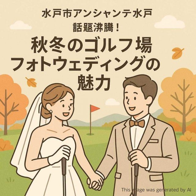水戸市アンシャンテ水戸 話題沸騰！秋冬のゴルフ場フォトウェディングの魅力