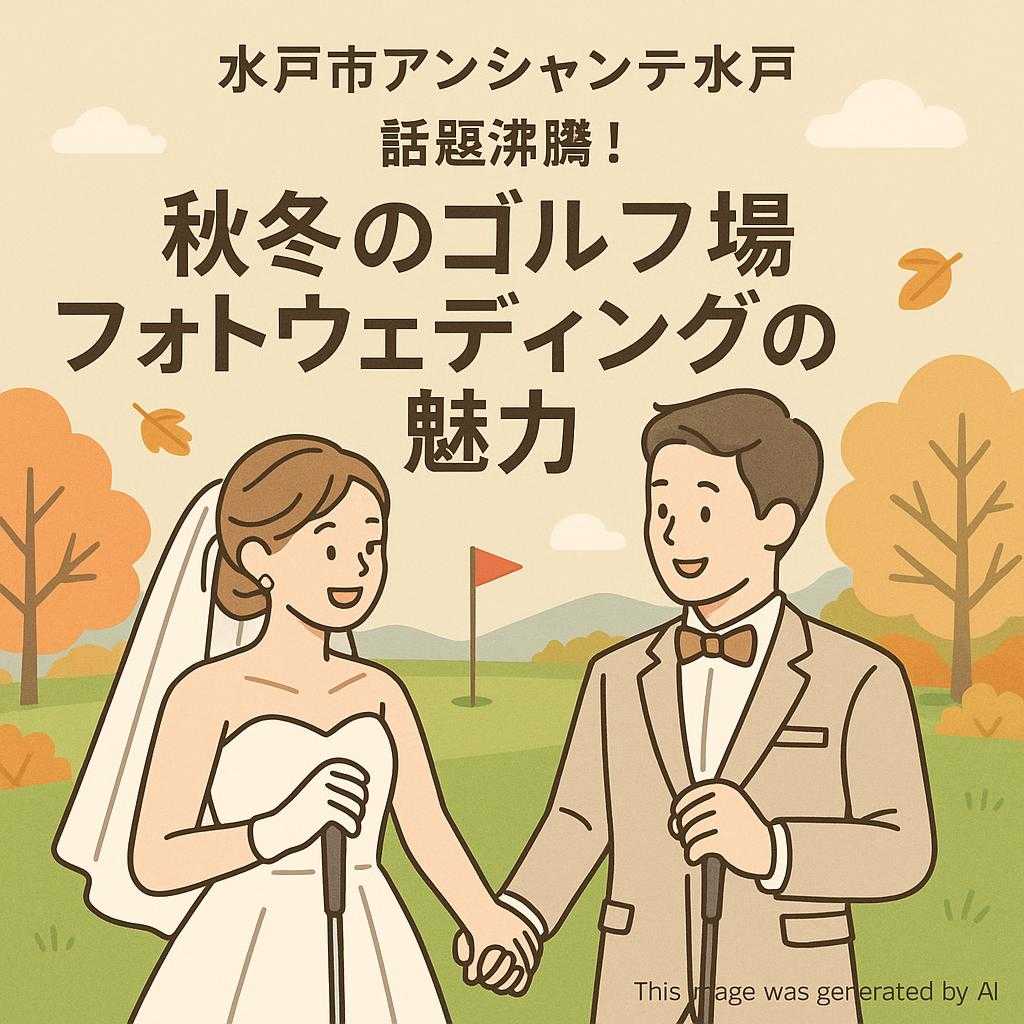 水戸市アンシャンテ水戸 話題沸騰!秋冬のゴルフ場フォトウェディングの魅力