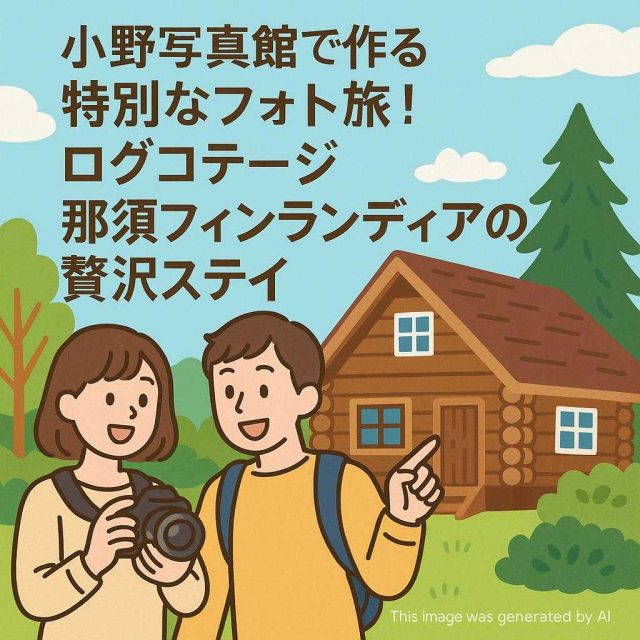 小野写真館で作る特別なフォト旅！ログコテージ那須フィンランディアの贅沢ステイ