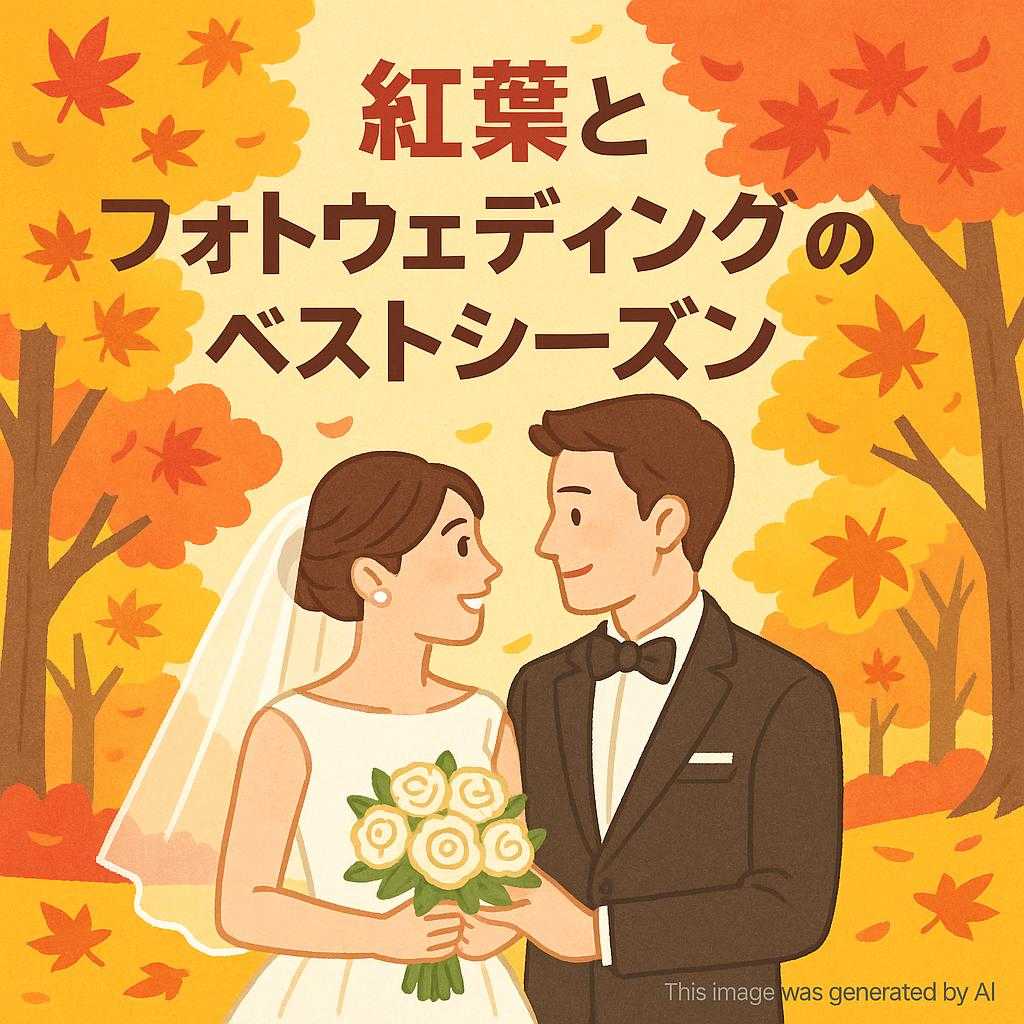 紅葉とフォトウェディングのベストシーズン