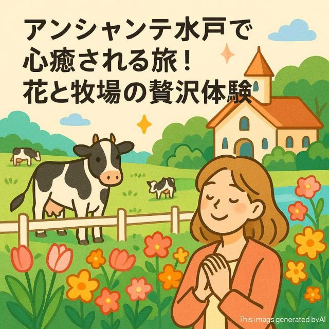 アンシャンテ水戸で心癒される旅！花と牧場の贅沢体験