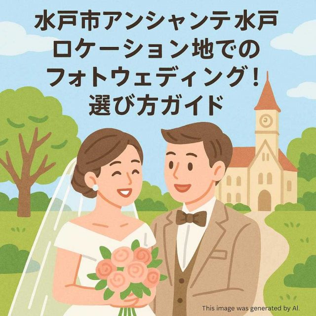水戸市アンシャンテ水戸 ロケーション地でのフォトウェディング！選び方ガイド