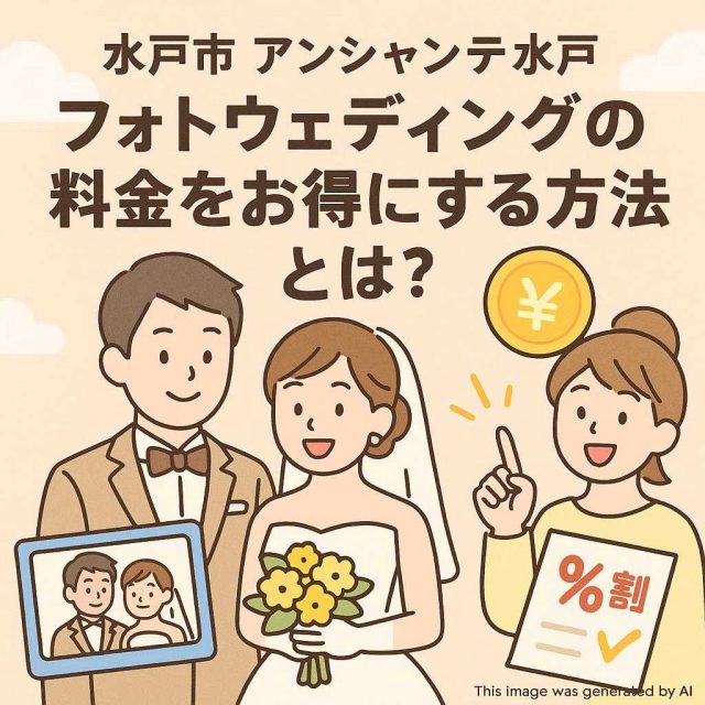 水戸市アンシャンテ水戸 フォトウェディングの料金をお得にする方法とは？