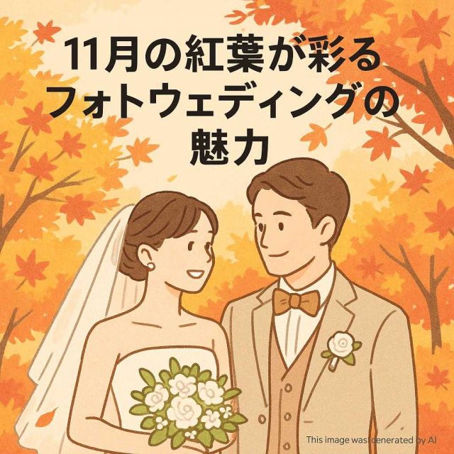 11月の紅葉が彩るフォトウェディングの魅力