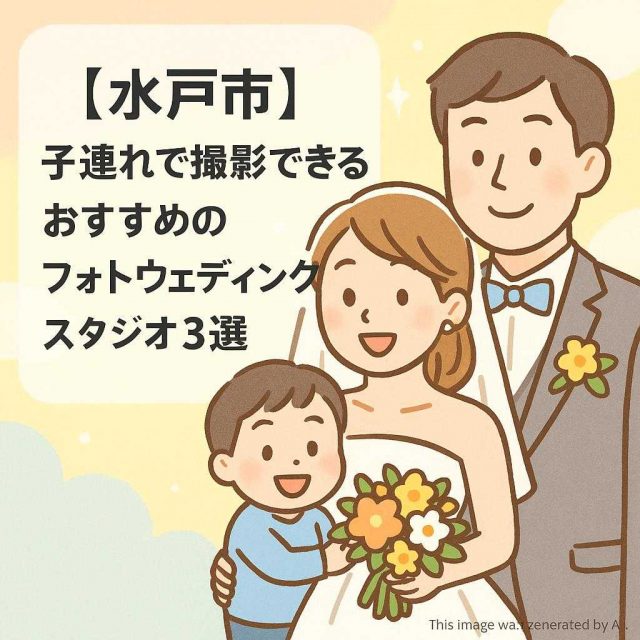 【水戸市】子連れで撮影できるおすすめのフォトウェディングスタジオ3選