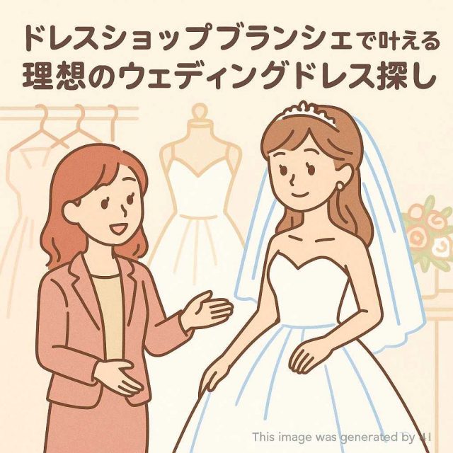 ドレスショップブランシェで叶える理想のウェディングドレス探し