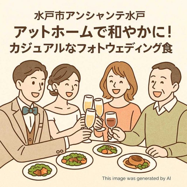 水戸市アンシャンテ水戸 アットホームで和やかに！カジュアルなフォトウェディング会食