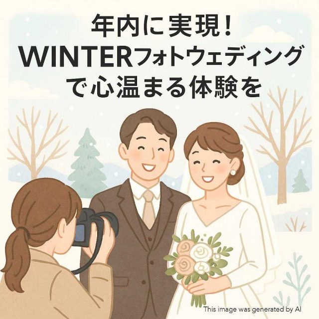 年内に実現！winterフォトウェディングで心温まる体験を