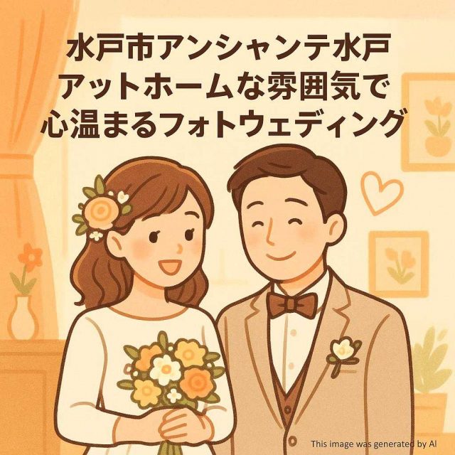 水戸市アンシャンテ水戸 アットホームな雰囲気で心温まるフォトウェディング