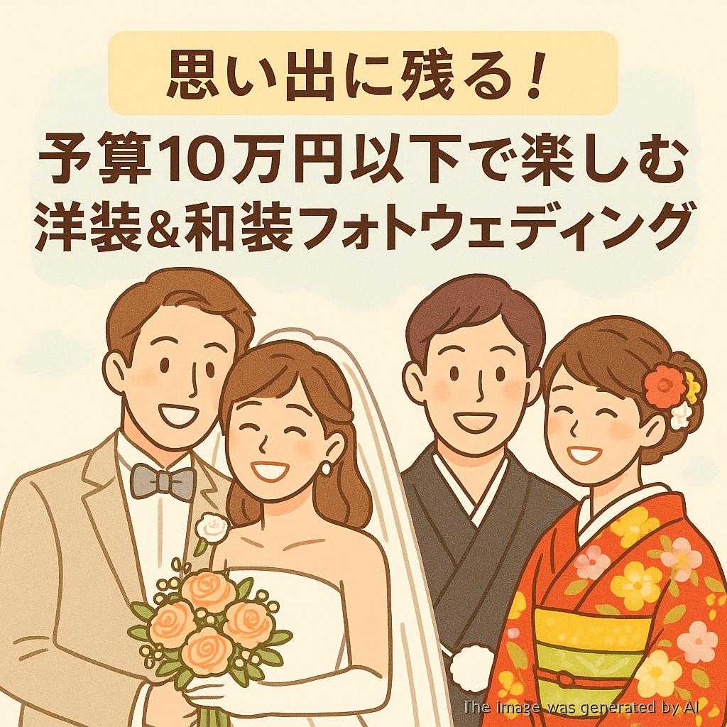 思い出に残る！予算10万円以下で楽しむ洋装＆和装フォトウェディング