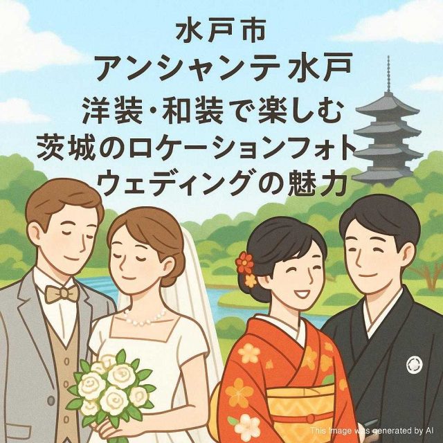 水戸市アンシャンテ水戸 洋装・和装で楽しむ茨城のロケーションフォトウェディングの魅力