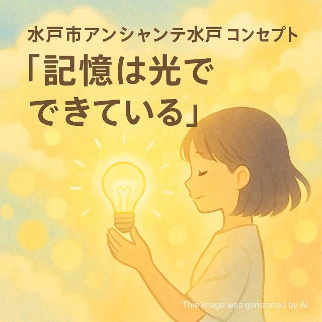 水戸市アンシャンテ水戸 コンセプト「記憶は光でできている」