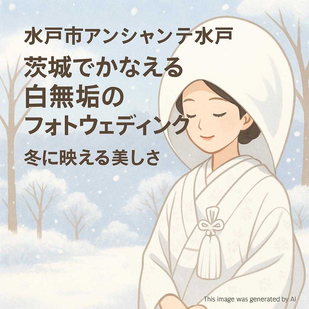 水戸市アンシャンテ水戸 茨城でかなえる白無垢のフォトウェディング 冬に映える美しさ