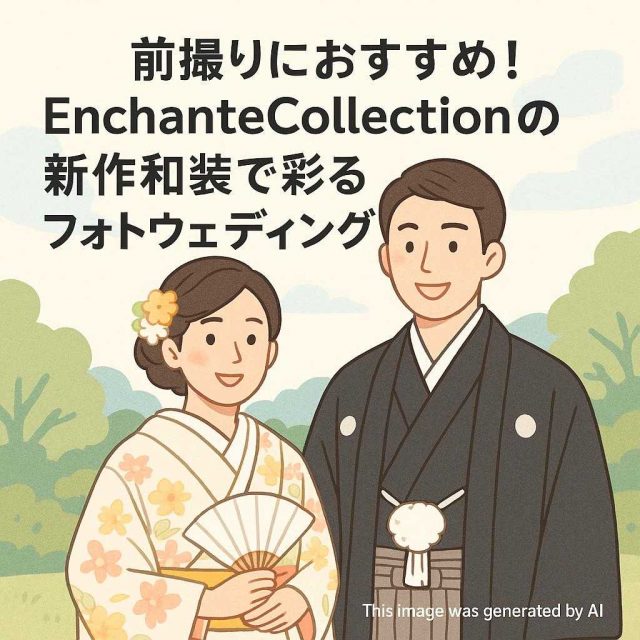前撮りにおすすめ！EnchanteCollectionの新作和装で彩るフォトウェディング