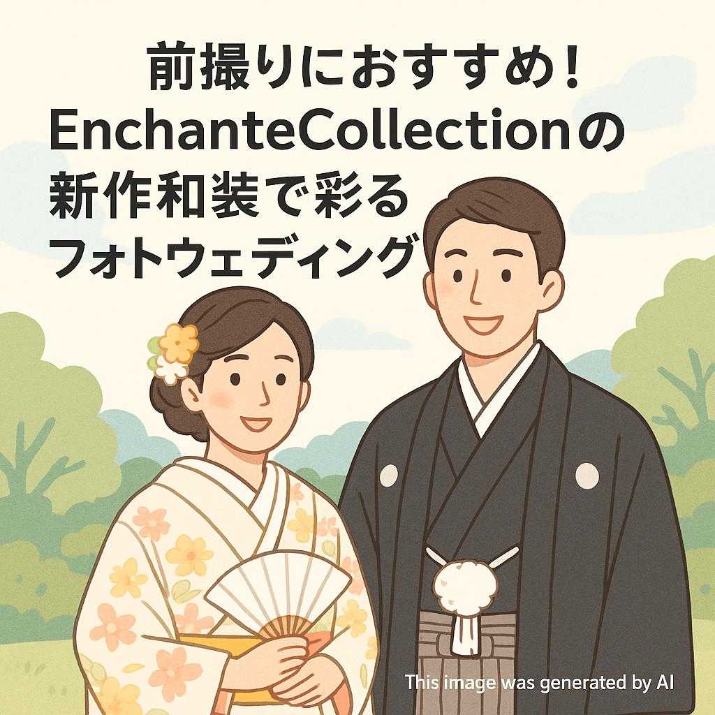 前撮りにおすすめ！EnchanteCollectionの新作和装で彩るフォトウェディング