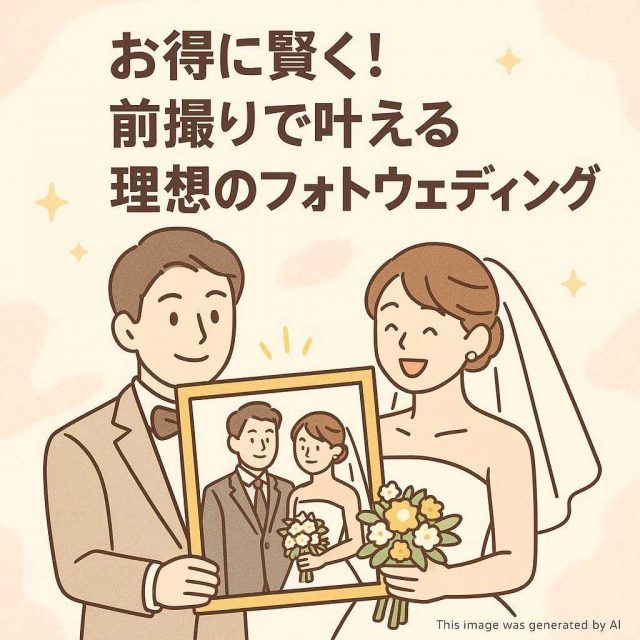 お得に賢く！前撮りで叶える理想のフォトウェディング