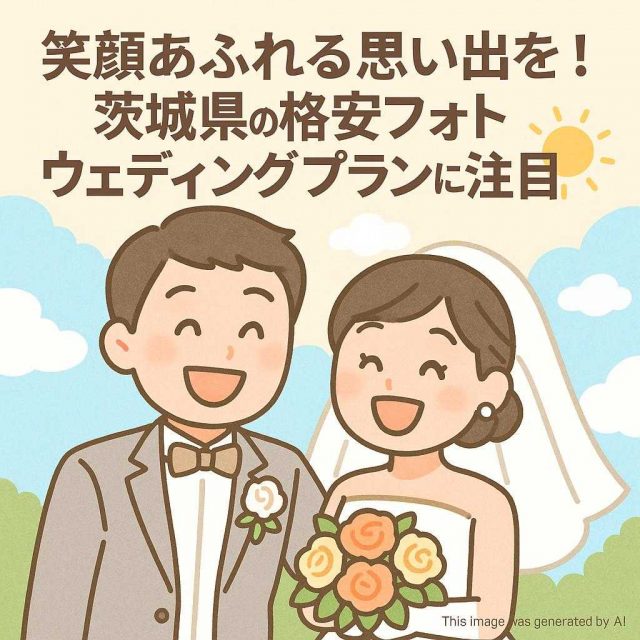 笑顔あふれる思い出を！茨城県の格安フォトウェディングプランに注目