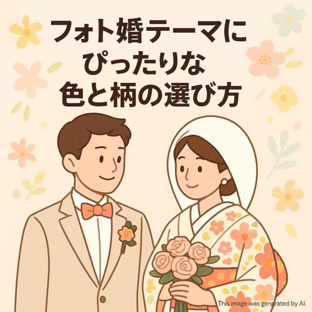 フォト婚テーマにぴったりな色と柄の選び方