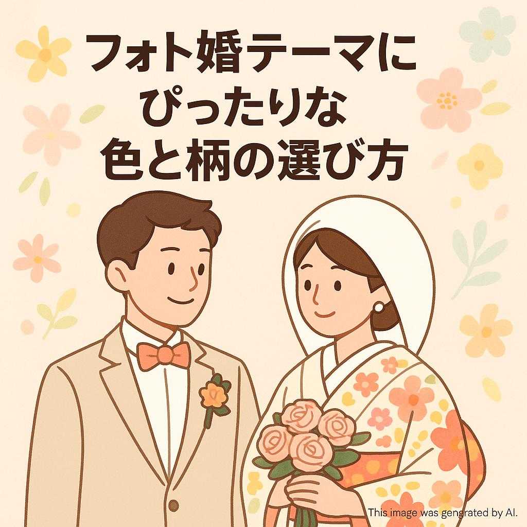 フォト婚テーマにぴったりな色と柄の選び方