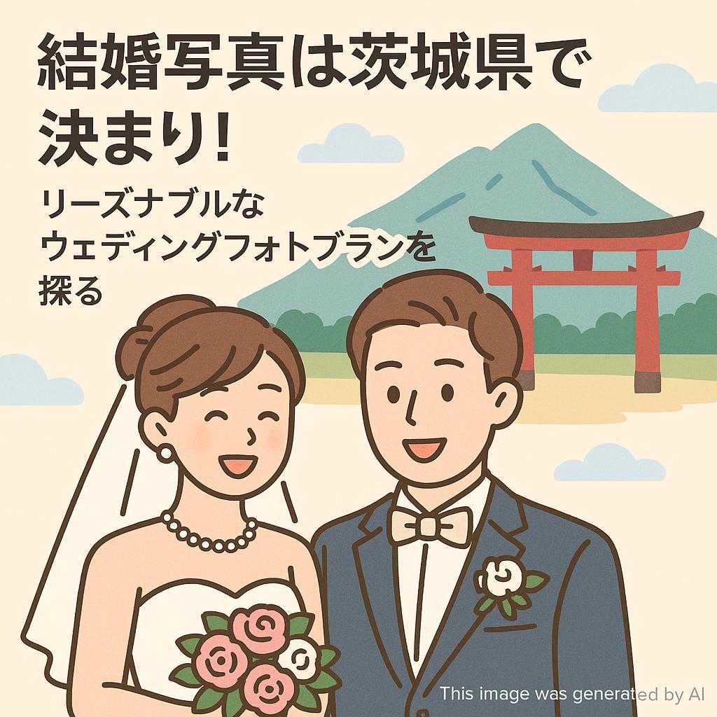 結婚写真は茨城県で決まり！リーズナブルなウェディングフォトプランを探る