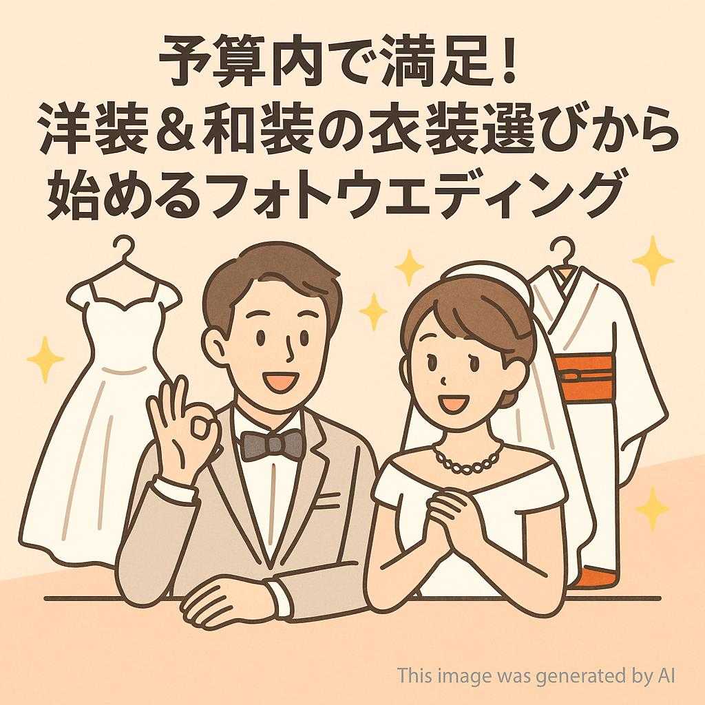 予算内で満足！洋装＆和装の衣装選びから始めるフォトウェディング